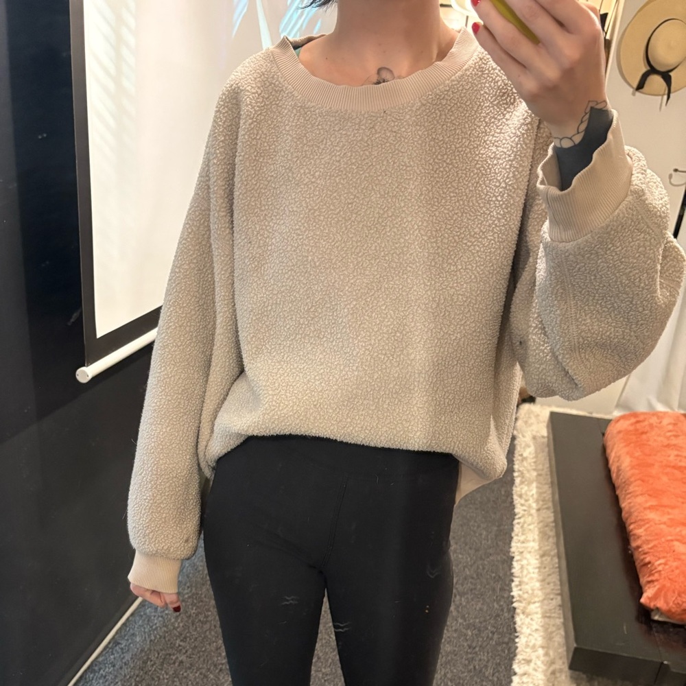 Everlane Beige Textured Sweater